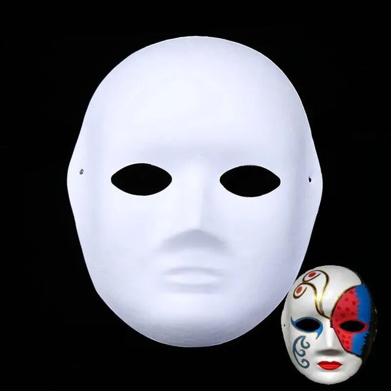 Boyanabilir Surat Model Maske – Lastikli | Kendin Tasarla