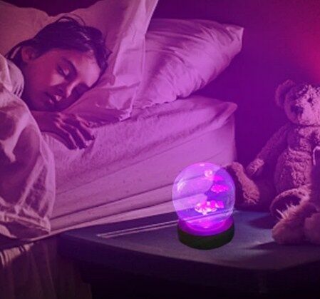 Dekoratif Gezegen Tasarımlı Ahşap altlıklı Işıklı Cam Küre Büyük Boy