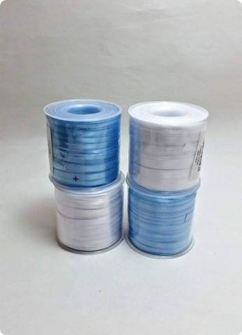 Rulo 0,6 mm ince Düz renk Saten Kurdela