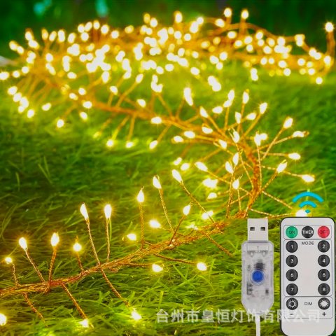 6m 200 Led Gün ışığı Uzaktan Kumandalı 8 Modlu Usb'li