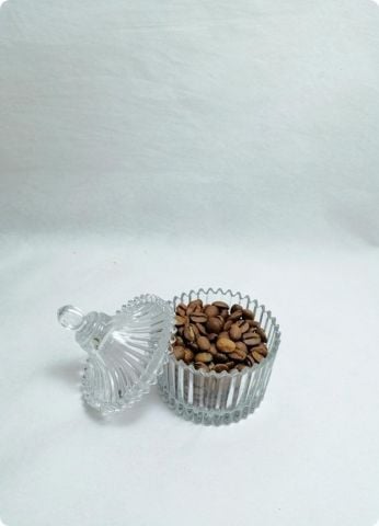 Çizgili Kubbeli Cam Şekerlik