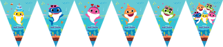 BAYRAK SET BABY SHARK LİSANSLI