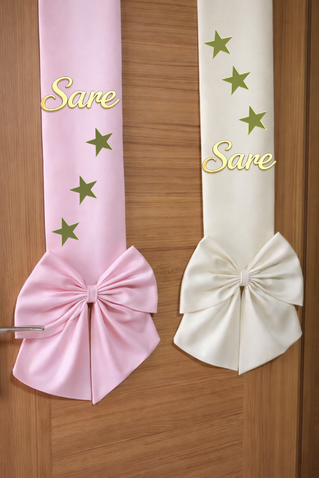 Çift taraflı İkili kapı süsü fiyonku