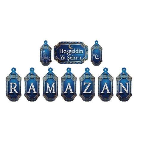 Ramazan Harf Yazı Seti Hoşgeldin Ya Şehri Ramazan