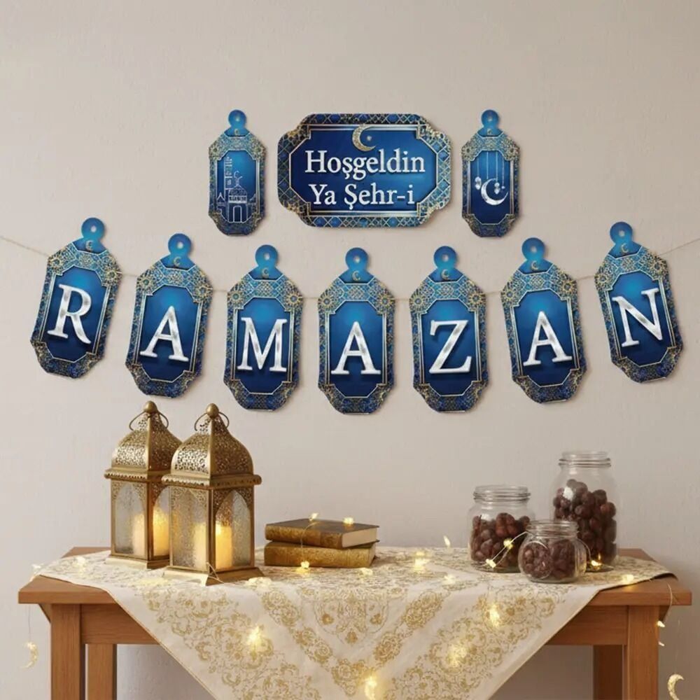Ramazan Harf Yazı Seti Hoşgeldin Ya Şehri Ramazan