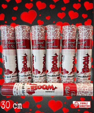 KONFETİ BOOM KALP ATAR 30 CM