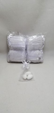 100 lü Mini Büzgülü Tül Kese 5x7 cm
