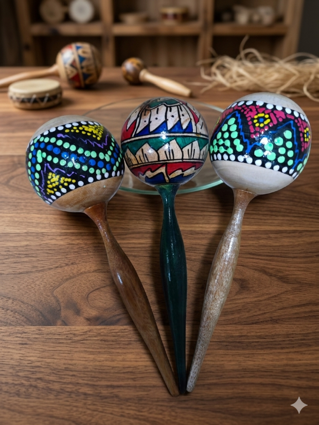 Profosyonel Ahşap Marakas 20 cm