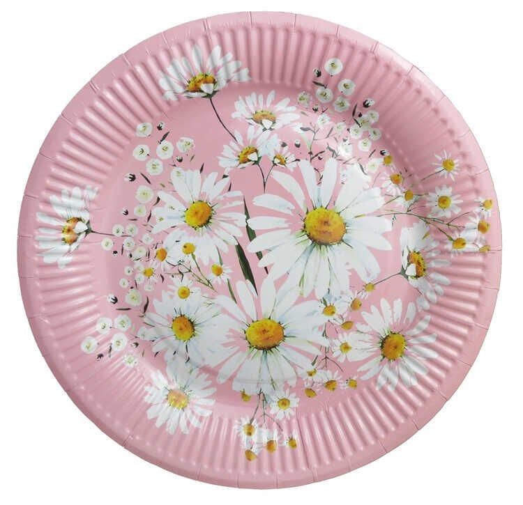8 Lİ TABAK PAPATYA KARTON 300 GR 23 CM