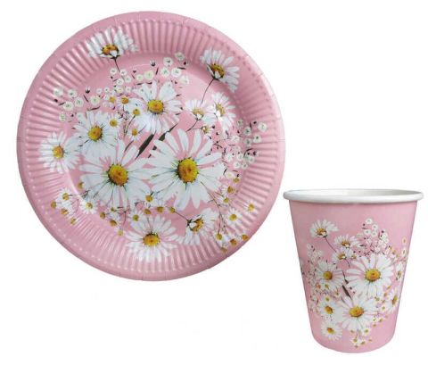 8 Lİ TABAK PAPATYA KARTON 300 GR 23 CM