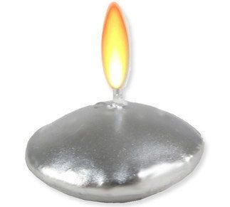 20 Lİ MUM TEALIGHT YÜZEN MUM GÜMÜŞ