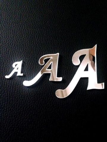 Ayna harf ve rakam (akrilik pleksi lazer kesim)