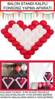 BALON STANDI KALPLİ FON SÜSÜ YAPMA APARATI 60X60 CM