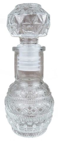 ŞİŞE KÜRE MOTİFLİ CAM KAPAKLI 50 CC KL:120