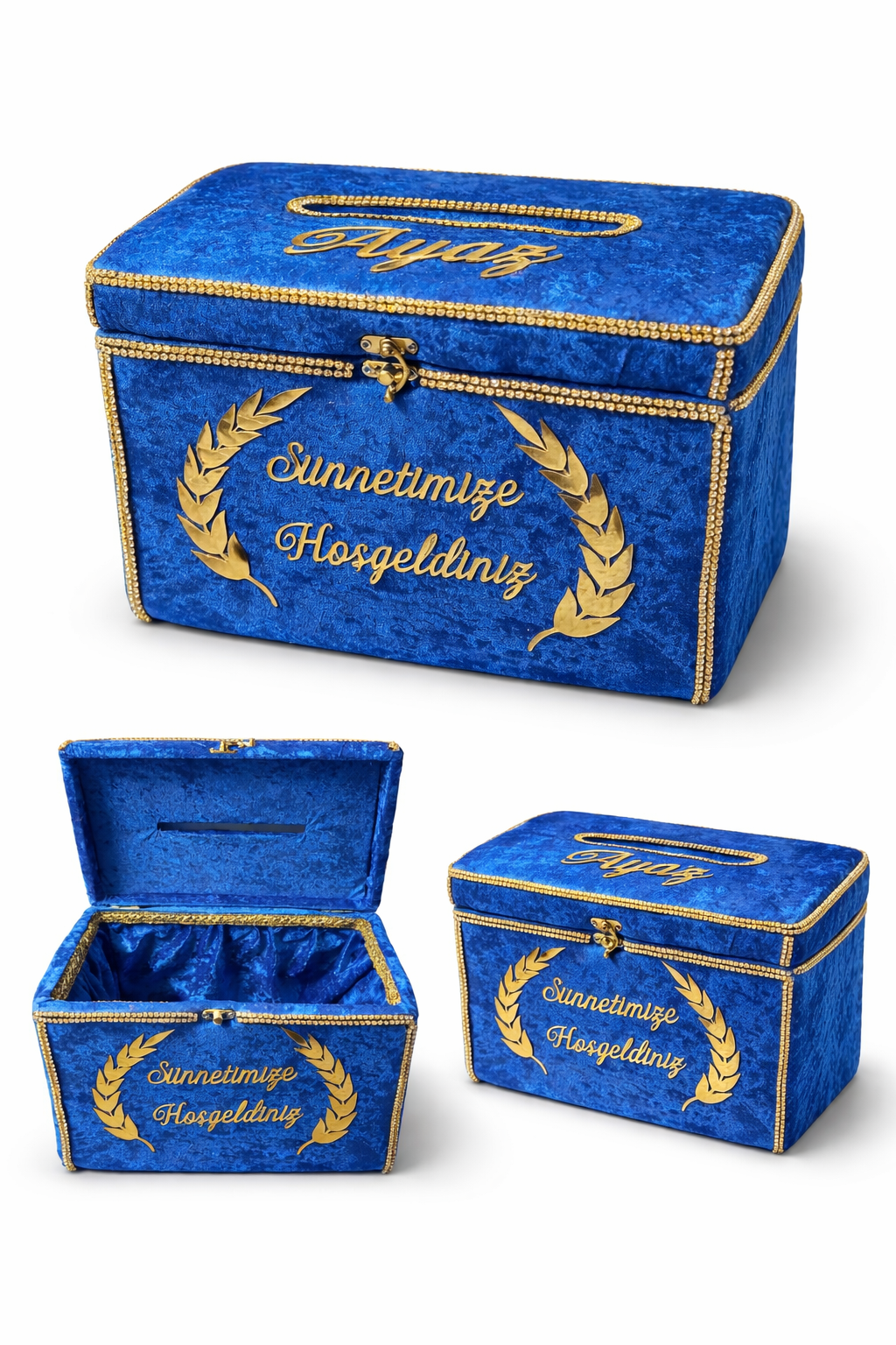 İsme özel sünnet takı sandığı & takı kutusu