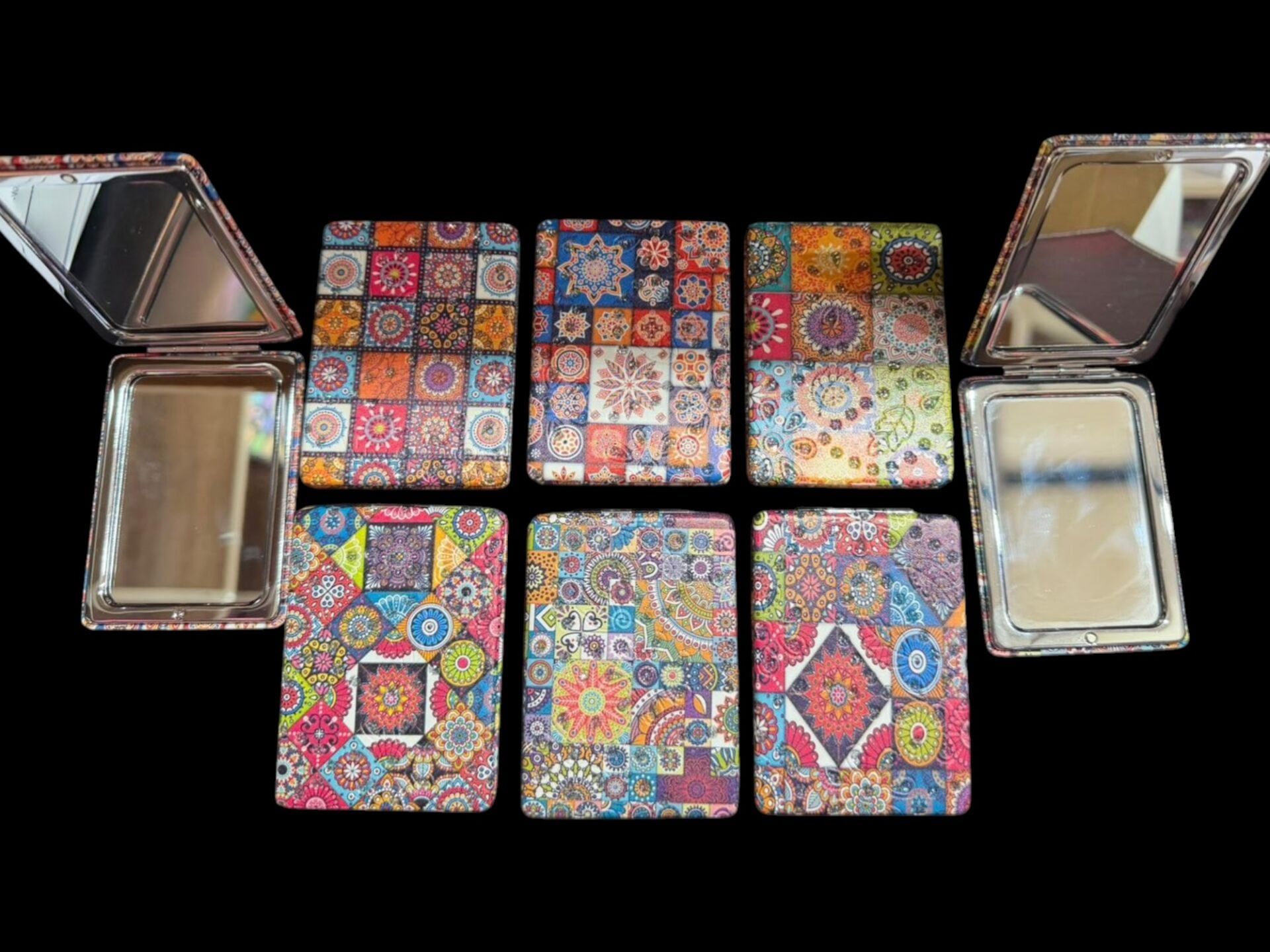 12'li Büyüteçli Dikdörtgen Cep Aynası