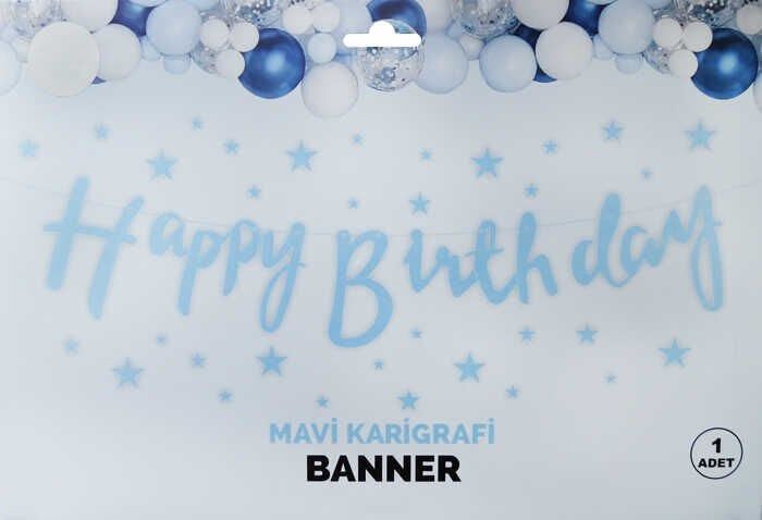 FLAMA HAPPY BRITHDAY MAVİ PK:1 KL:300