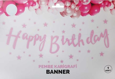 FLAMA HAPPY BRITHDAY PEMBE PK:1 KL:300