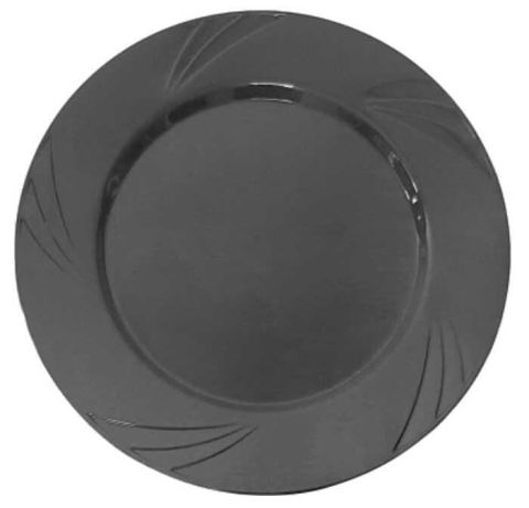 6 LI TABAK KRİSTAL MİKA 22,5 CM SİYAH