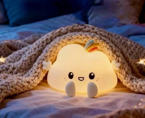 Bulut Şekilli Renk Değiştirebilen Dokunmatik Gece Lambası MZ-N33