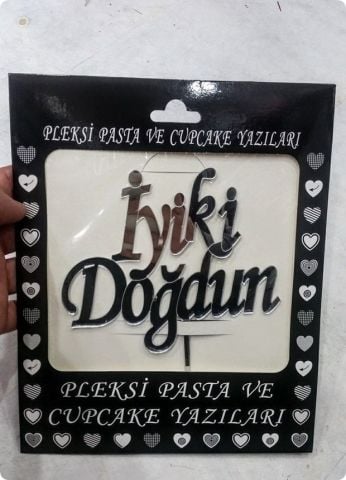 Pleksi ayna iyiki doğdun pasta süsü