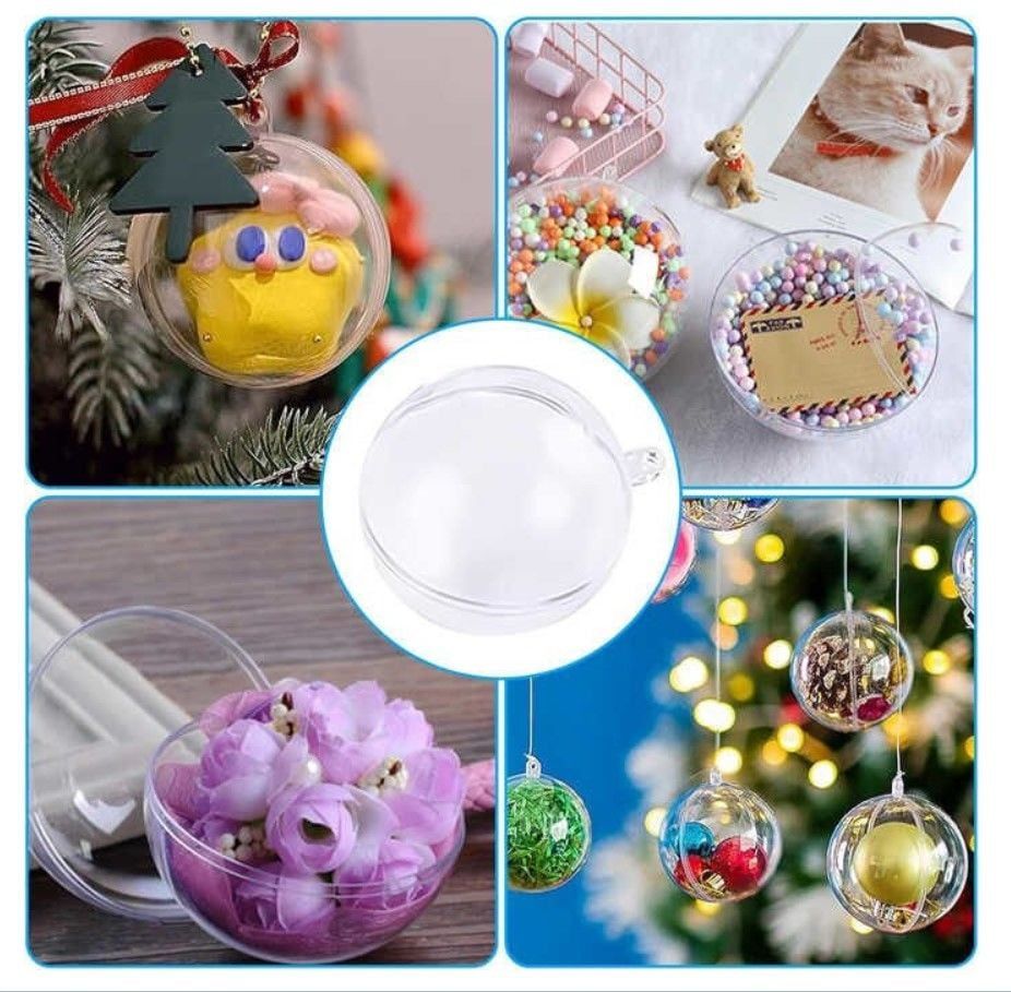 Bebek Şekeri Mevlüt  Şeffaf Mika Küre (6 - 8 - 10 Cm)