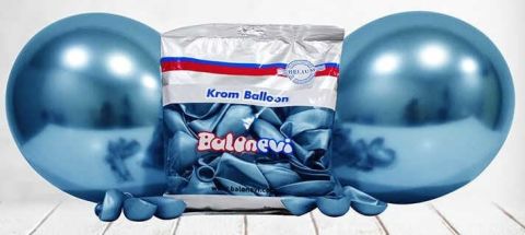 BALON KROM PARLAK 10 İNC MAVİ PK:50 KL:35