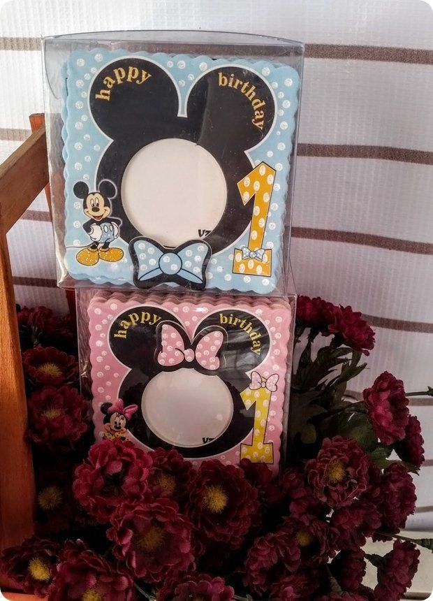 1 yaş Mini / Miki Magnet Çerçeve 25 li