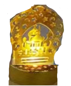 12'li Ramazan Ayaklı Led Işık Gold Renk Gün Işığı MZ6200-234