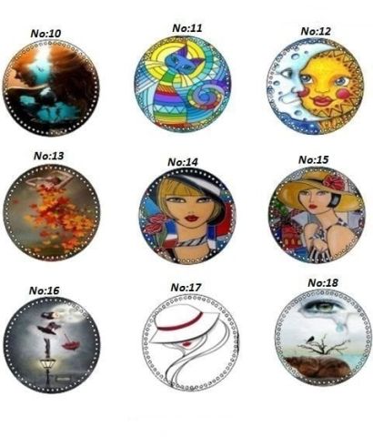 Çitli Baskılı Ahşap Çanta Kenarı (20 cm)