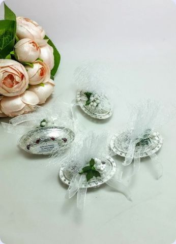 40 Adet (Kampanyalı Ürün)Süslenmiş Lokumluk Ekonomık Nikah Şekeri