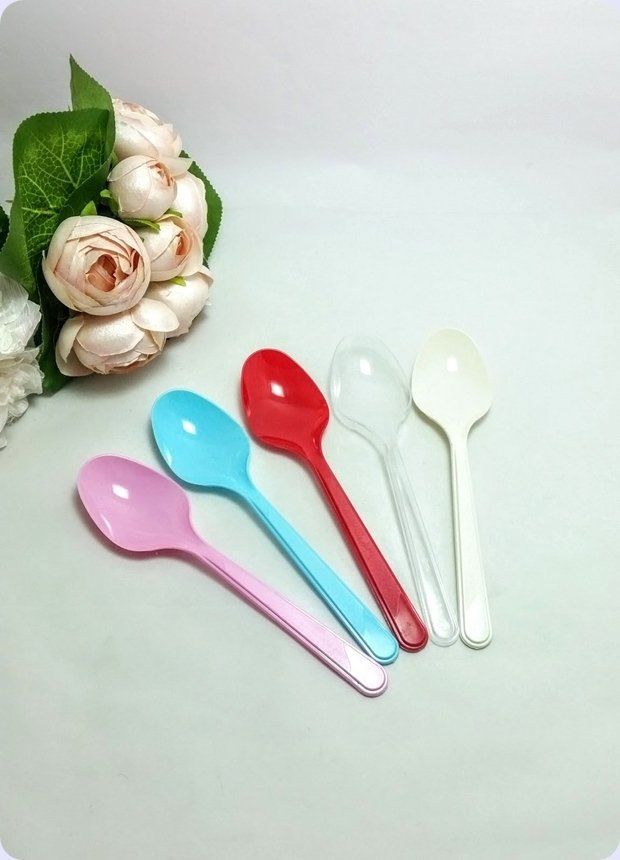 Plastik Renkli Kaşık 25 li