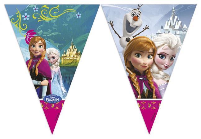 Frozen (Karlar Kraliçesi) Klasik Üçgen Bayrak / Flama