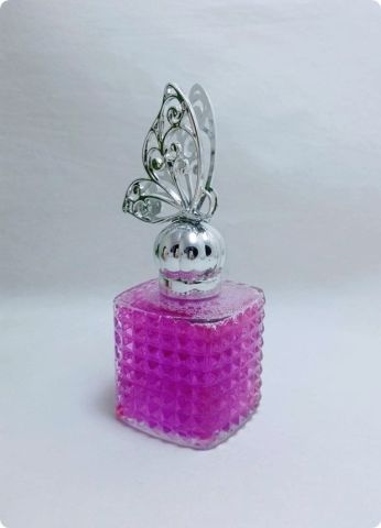 12 Li 3 Boyutlu plastik Kelebek Tepelikli Cam kristalize Küp Kare Şişe