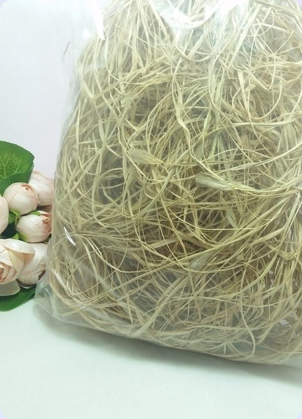 Doğal Rafya Asetat Kutu Taban Süsü