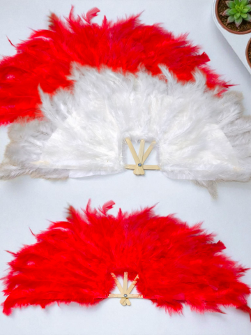 2.kalite Büyük Boy Tüylü Yelpaze