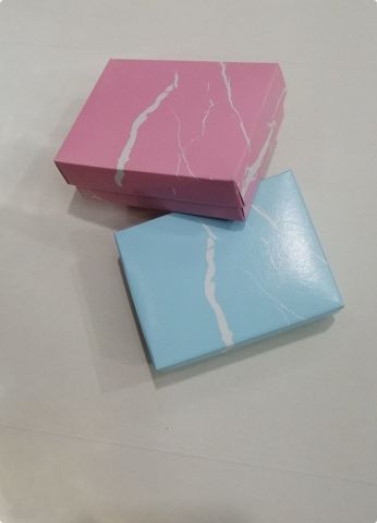 30 Lu Uv Baskılı (8x6x3 Cm) Süngerli Karton Takı Kutuları
