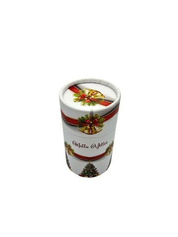 13x7 Beyaz Yılbaşı Silindir Kutu