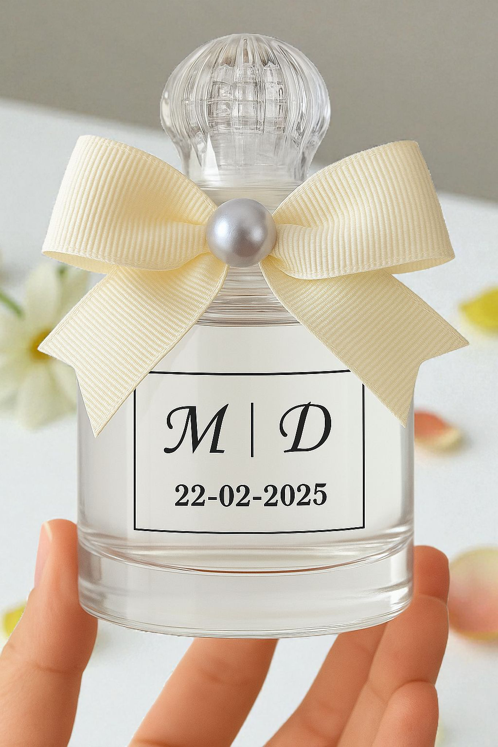 20 Adet Süslü Silindir isme özel cam şişe hediyelik