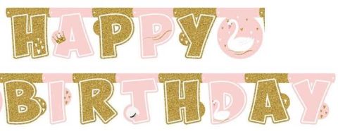 FLAMA KUĞU HAPPY BIRTHDAY 1 SET