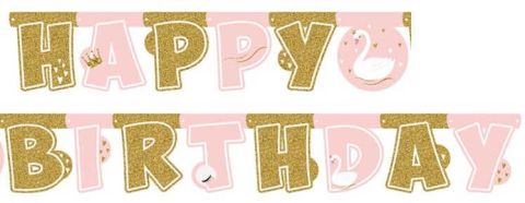 FLAMA KUĞU HAPPY BIRTHDAY 1 SET