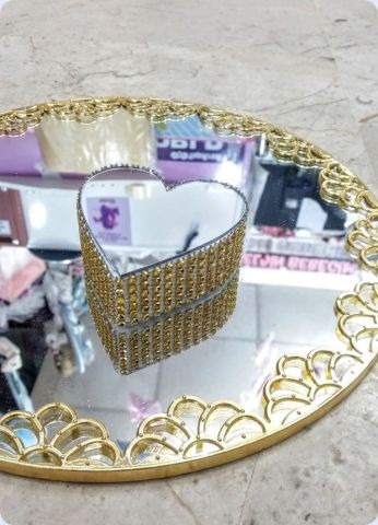 Süslü Taşlı Kalp Yüzük Yükselticisi