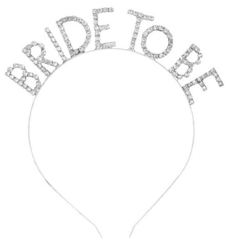 TAÇ METAL TAŞLI BRIDE TO BE GÜMÜŞ PK:1 KL:250