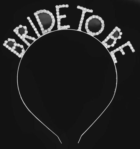 TAÇ METAL TAŞLI BRIDE TO BE GÜMÜŞ PK:1 KL:250