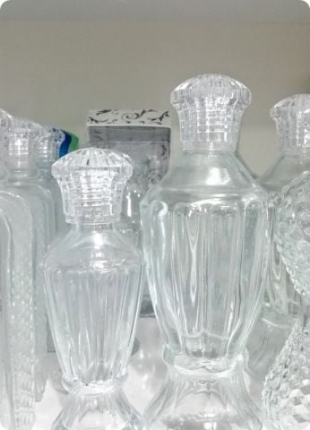 Vazo Cam kolonya şişesi (Büyük Boy)