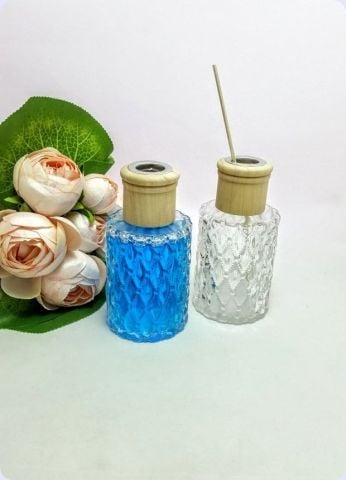 50 Ad Kristalize Cam Şişe (Oda Kokusu,Bambu Çubuk İçin)