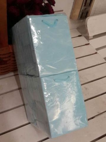 50 Li 8 x 11 Cm (Mavi,Mor,Pembe,Siyah,Kraft )Körüklü Karton Çanta / Poşet
