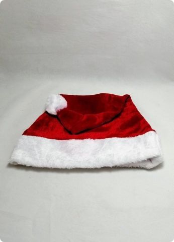 Lüx kadife noel baba şapkası