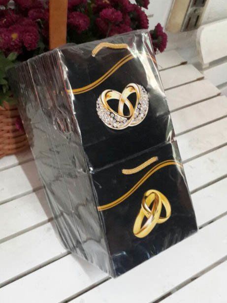 50 Li 11x11 Cm (Beyaz,Altın,Fuşya,Pembe,Mavi)Körüklü Karton Çanta