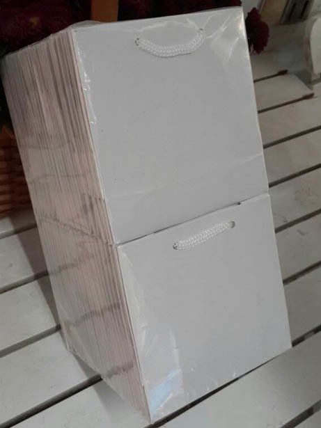 50 Li 11x11 Cm (Beyaz,Altın,Fuşya,Pembe,Mavi)Körüklü Karton Çanta